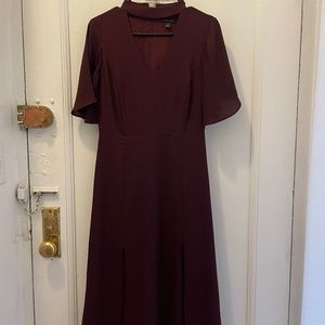 Ann Taylor Burgundy Dress